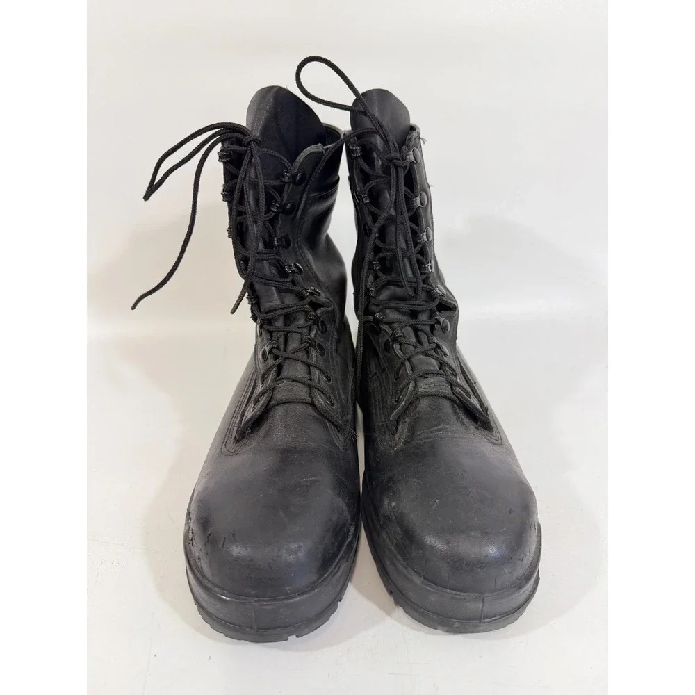 Belleville 360ST Mens Steel Toe Combat Boots Black Leather Vibram Sole 10.5 M